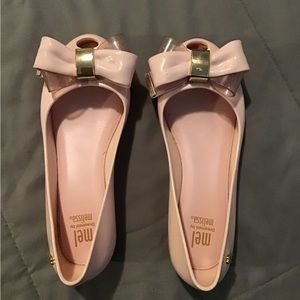 Mel dreamed by Melissa Light Pink Girls Flats, Size 13
